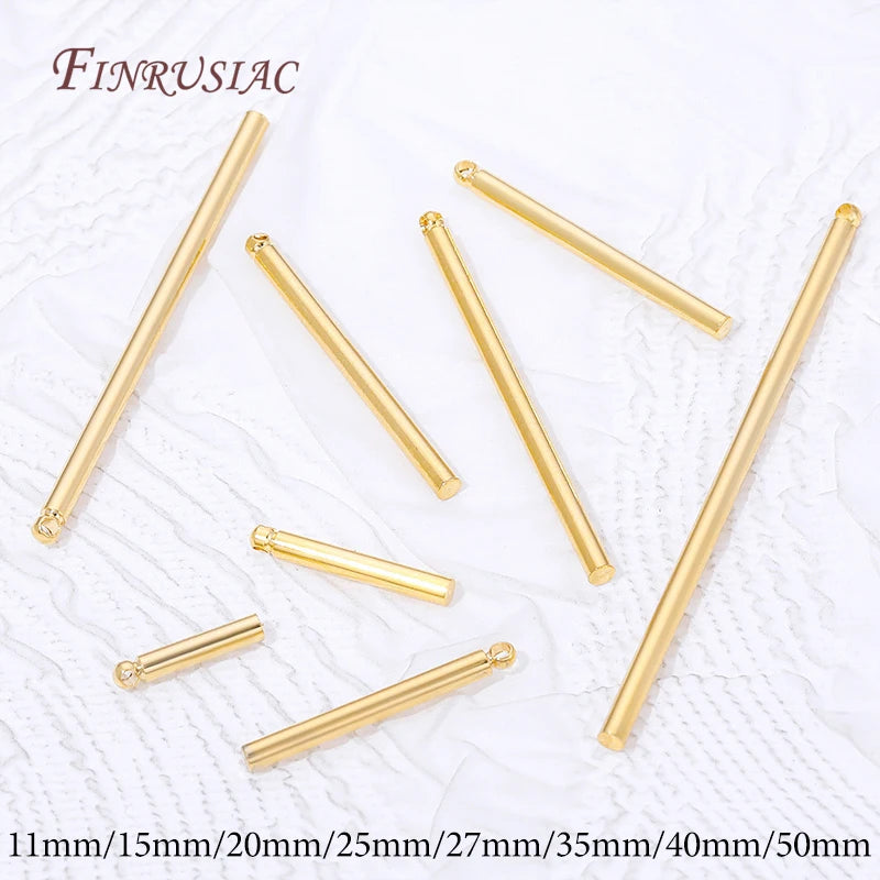 18K Gold Plated Pendants & Charms – DIY Jewelry Findings Jewelry Findings P3 18K Real Gold Plated 50mm-5pcs