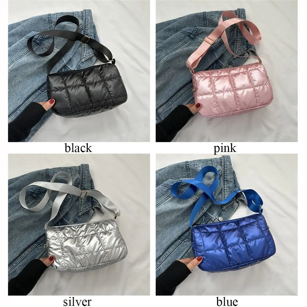 Women's Quilted Cloud Pleated Shoulder Bag | Elegant Messenger Quilted Shoulder Bag P3