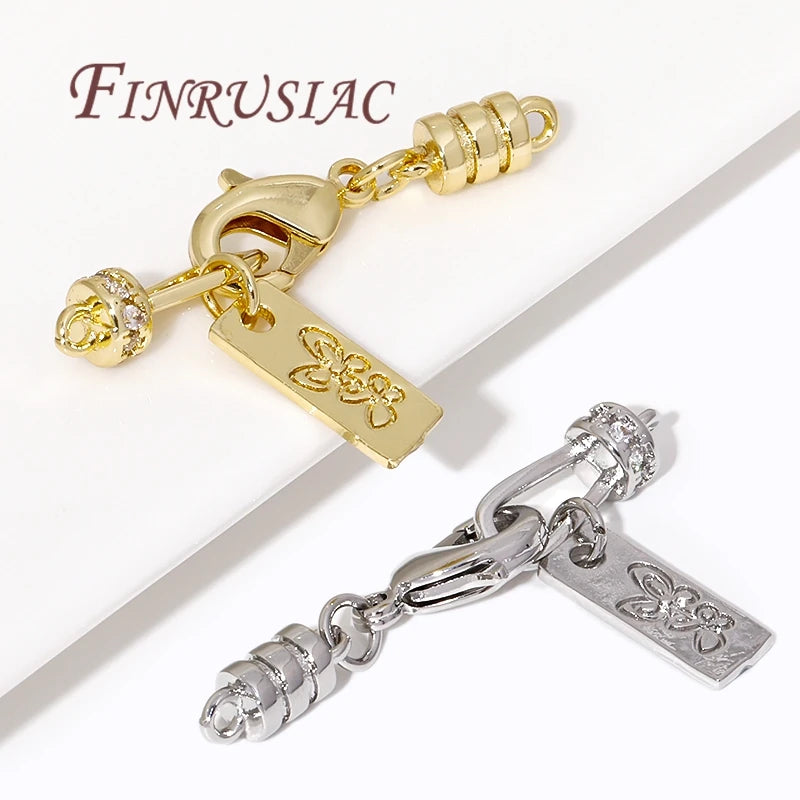 18K Gold Plated Brass Lobster Clasp End Connectors – DIY Jewelry Jewelry Findings P3