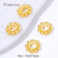 18K Gold Plated Flower Spacer Beads – DIY Jewelry Making Jewelry Spacer Beads P3 18K Gold Plated 10 pcs