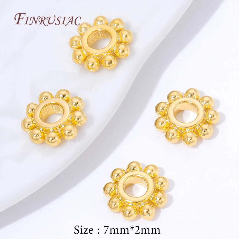 18K Gold Plated Flower Spacer Beads – DIY Jewelry Making Jewelry Spacer Beads P3 18K Gold Plated 10 pcs