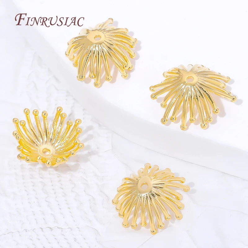 18K Gold Plated Flower Bead Caps – DIY Jewelry Making Findings Jewelry Making Findings P3