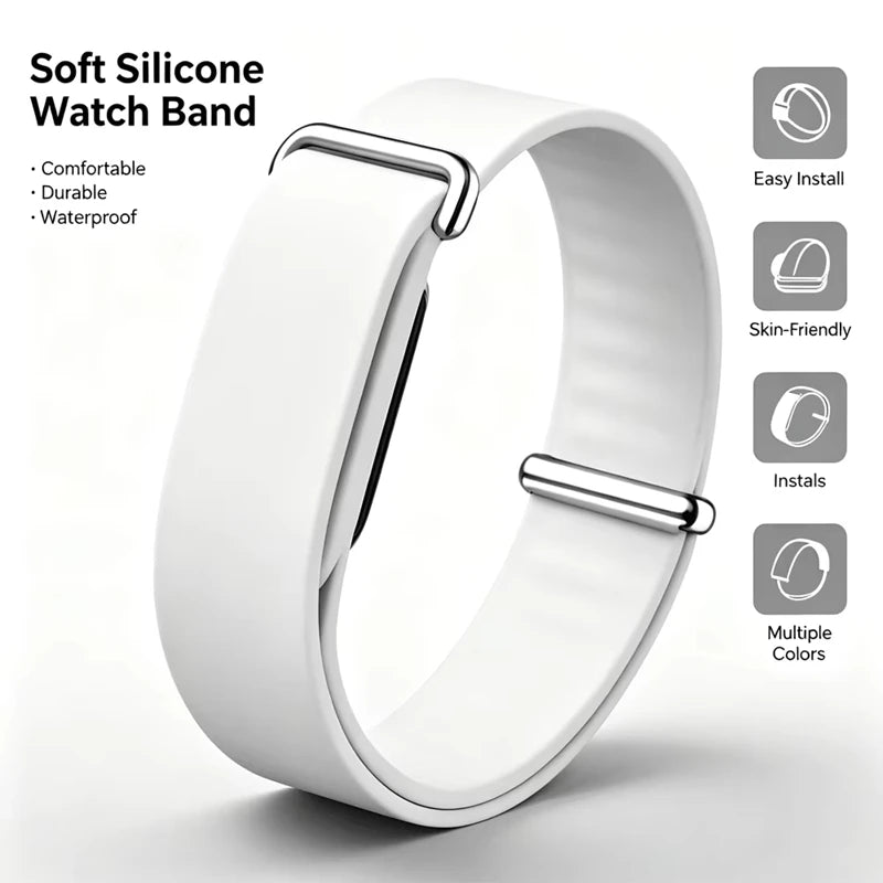 Soft Silicone Sport Watch Band for Fitbit | Sweatproof Loop Silicone Watch Band P3