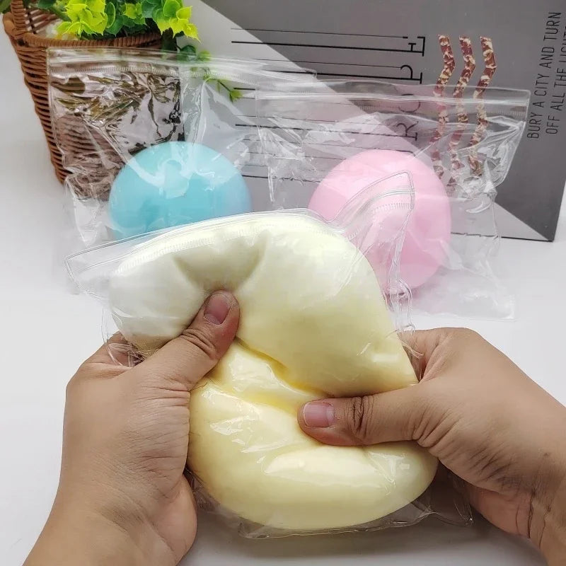 Giant Fluid Cheese Ball Slow Rebound Squeeze Toy 9cm Squeeze Fidget Toy P3