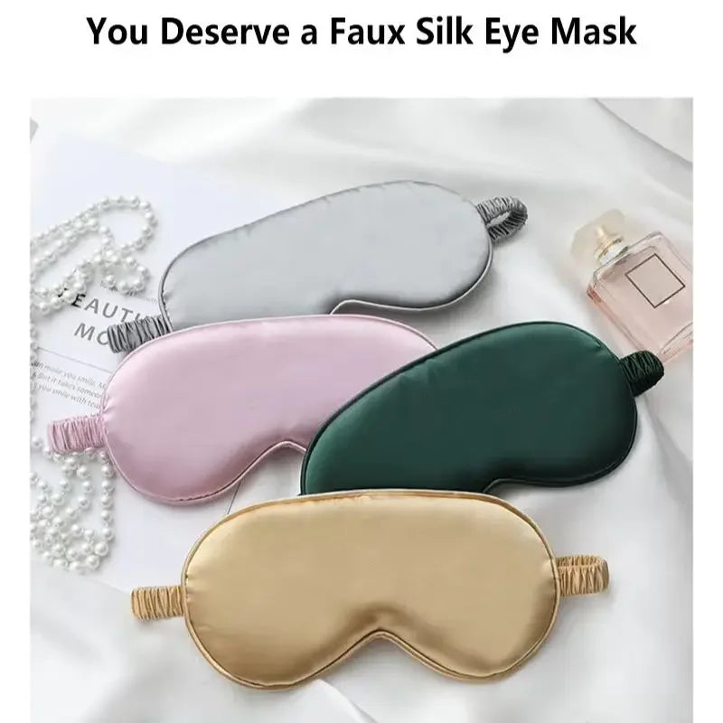 Double-Sided Silk Sleep Eye Mask – Light Blocking Travel Eyeshade Sleep Eye Mask P3
