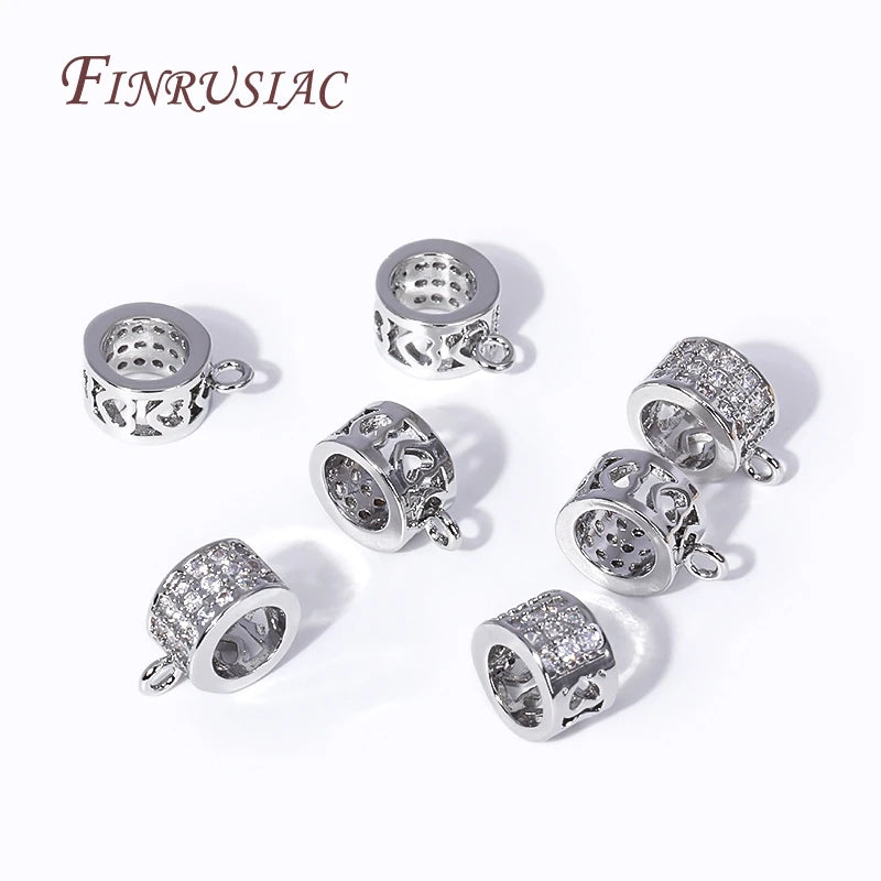 18K Gold Plated Brass Zircon Bail Beads – DIY Jewelry Findings Jewelry Finding Bail P3