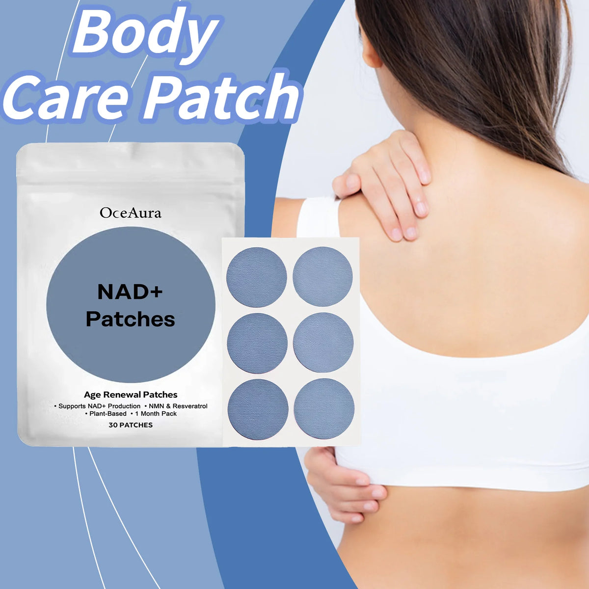 OceAura Age Renewal Body Patches – Moisturizing Skin Care 30pc Skin Care Patch P3