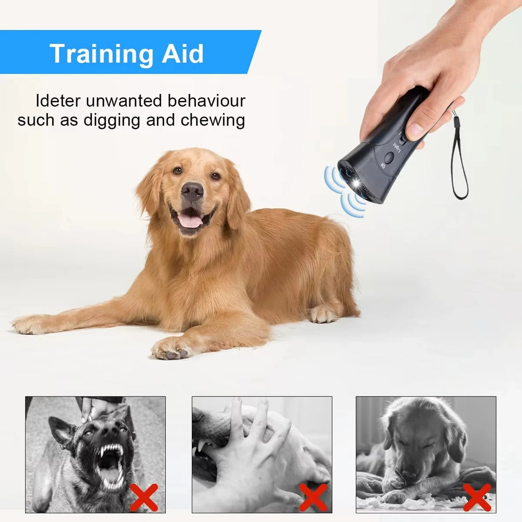 Ultrasonic Dog Bark Control Trainer LED Anti-Bark Device Dog Training Device P3