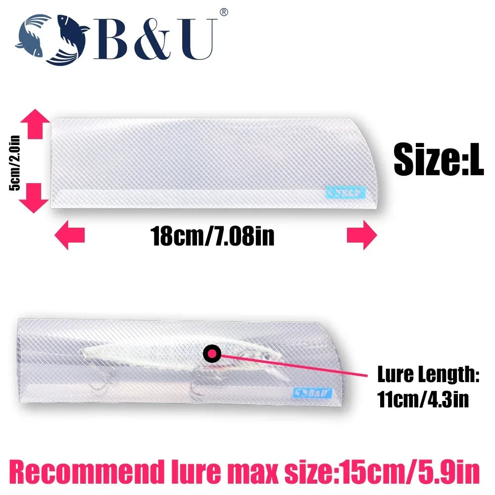B&U Fishing Lure Storage Bags – Hard & Soft Bait Holder Pack Fishing Lure Storage P3