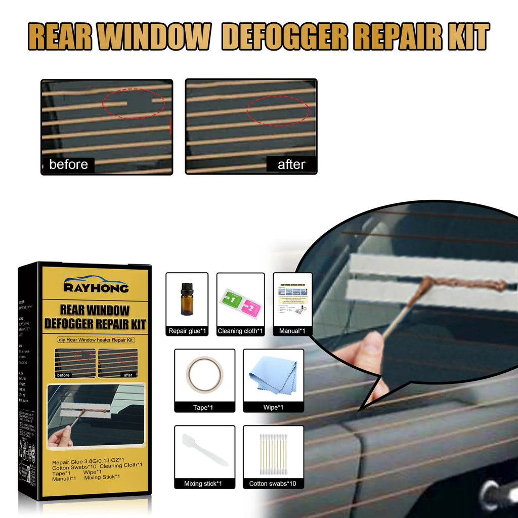 Rear Window Defogger Repair Kit – DIY Grid Line Fix | RayHong Defogger Repair Kit P3