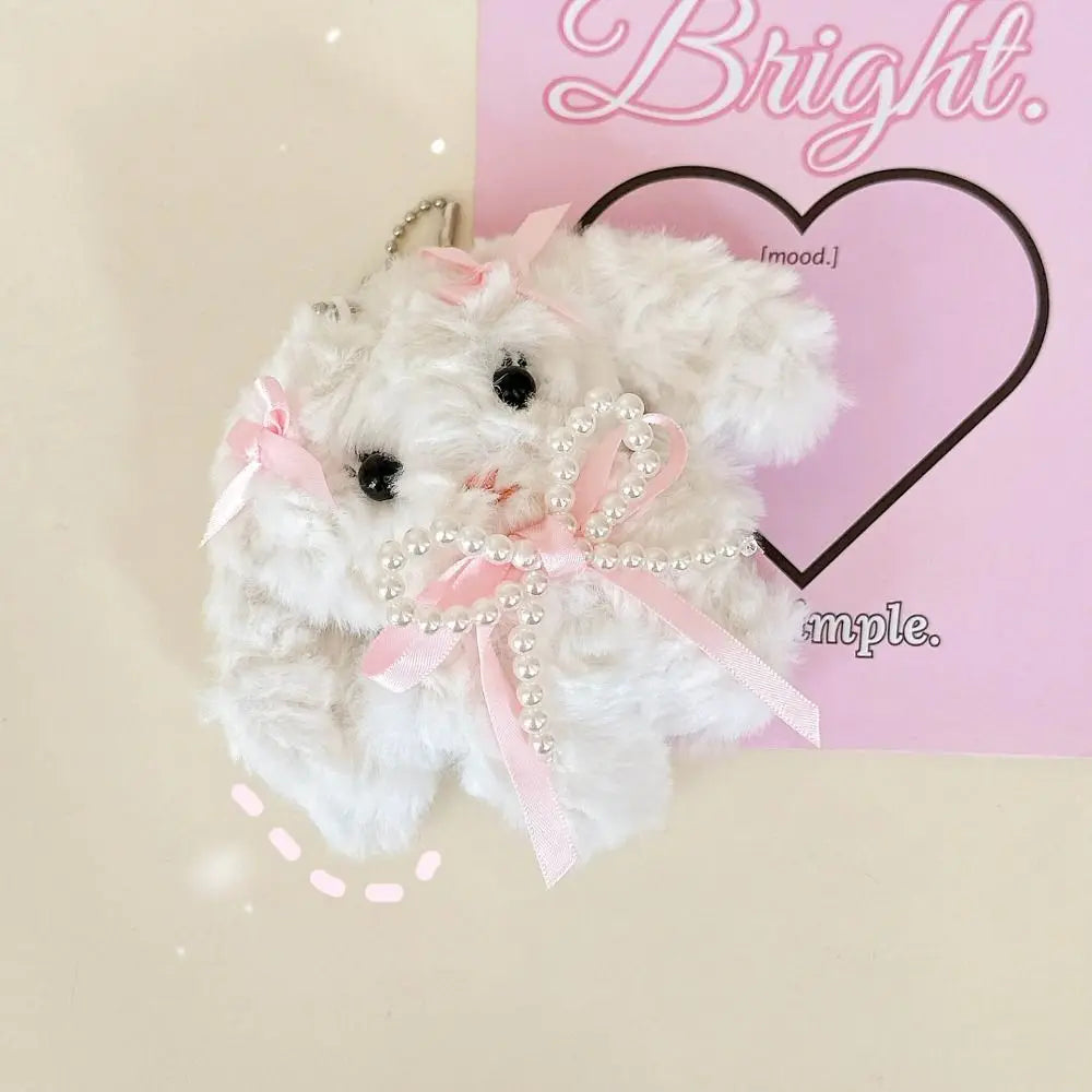 Cartoon Rabbit Plush Keychain – Bowknot Bunny Bag Charm Plush Keychain Charm P3