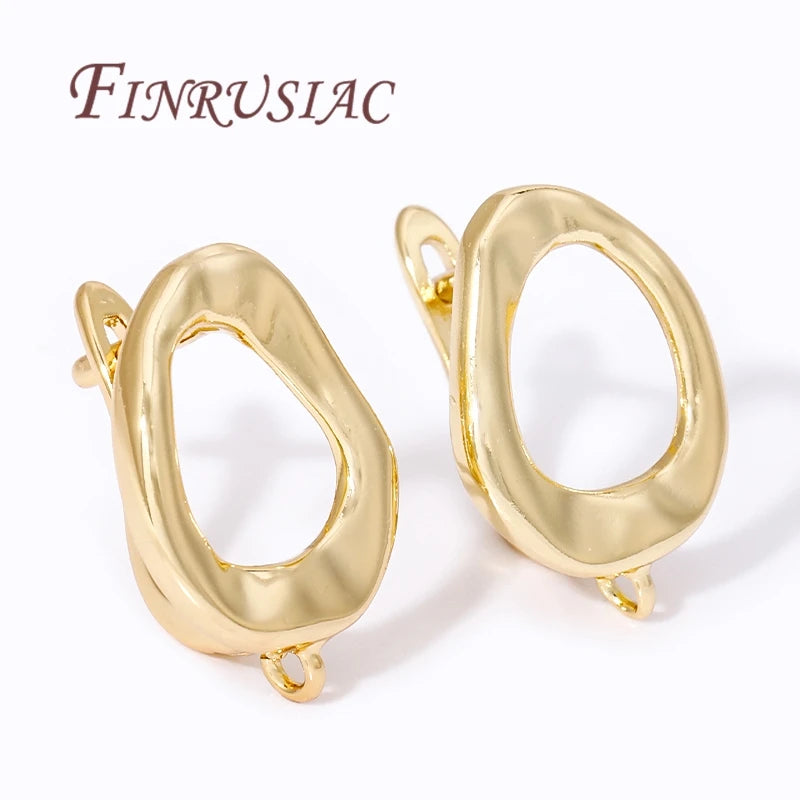 18K Gold Plated Baroque Earring Hooks for DIY Jewelry Making Earring Hook Findings P3