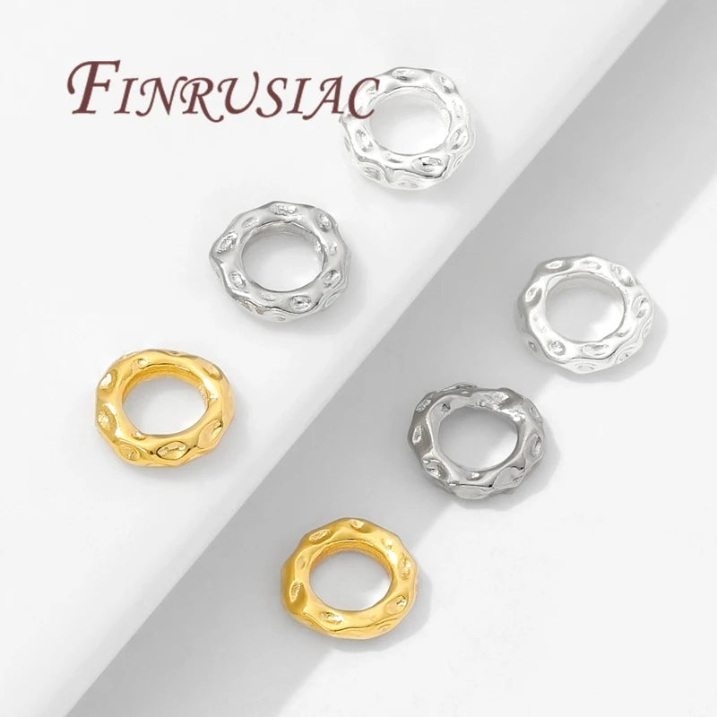 18K Gold Plated Spacer Beads – Brass Bracelet Separator Findings Jewelry Spacer Beads P3