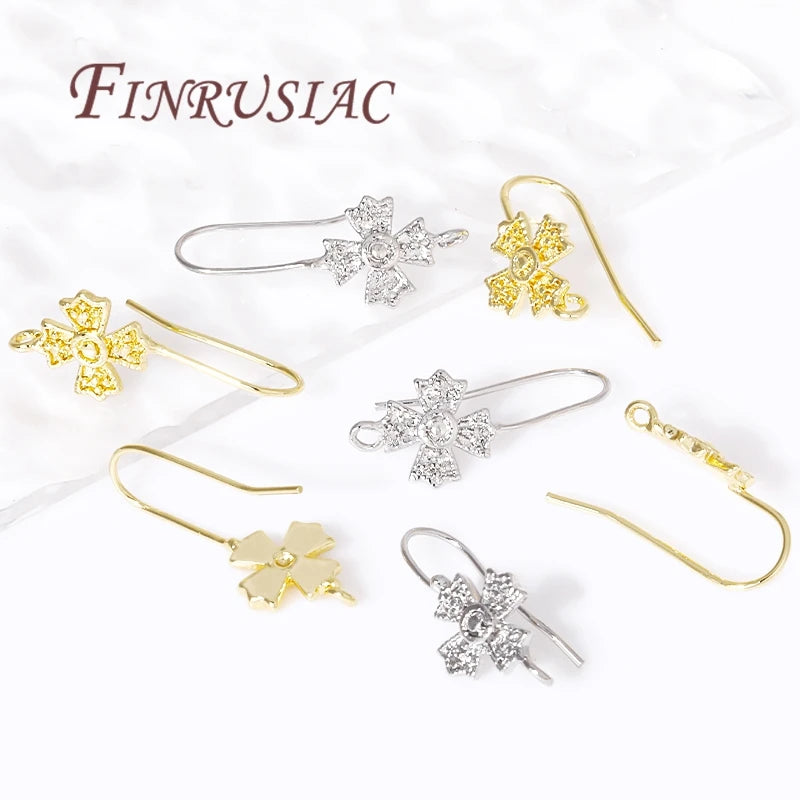 18K Gold Plated Earring Hooks – DIY Ear Wire Findings Earring Hooks Findings P3