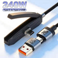 240W USB-C Fast Charging Cable & Foldable Phone Stand USB-C Charging Cable P3 Default Title