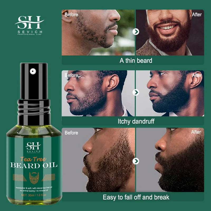 Sevich Tea Tree Beard Growth Oil – Thick & Soft Beard Care 30ml Beard Growth Oil P3