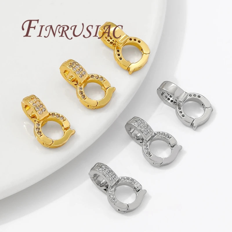18K Gold Plated Necklace Bail Clasp – DIY Pendant Connector Jewelry Bail Clasp P3