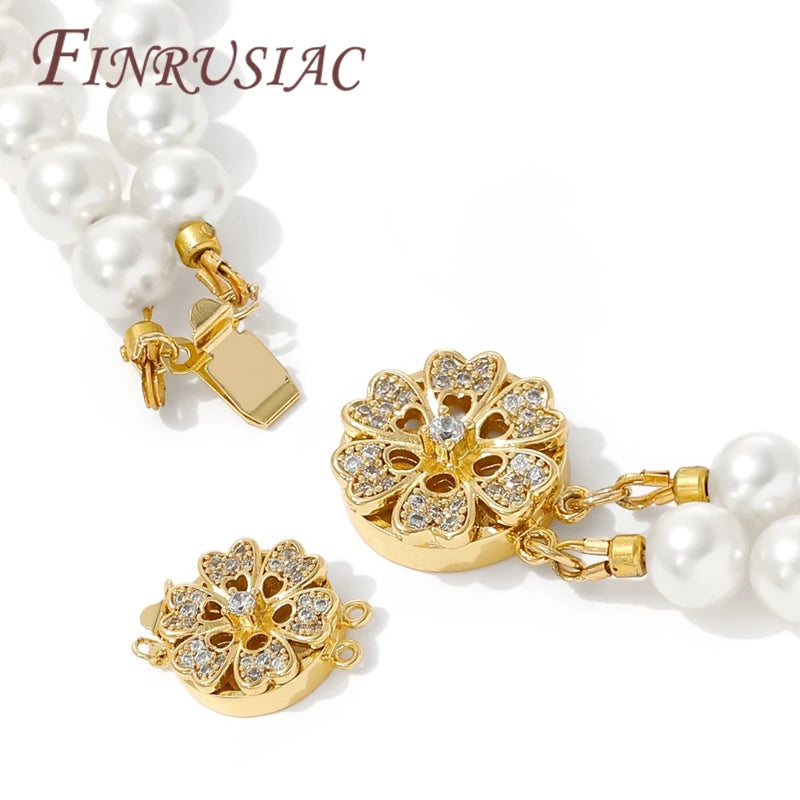 18K Gold Plated Box Safety Clasp – Bracelet & Necklace DIY Jewelry Clasp P3