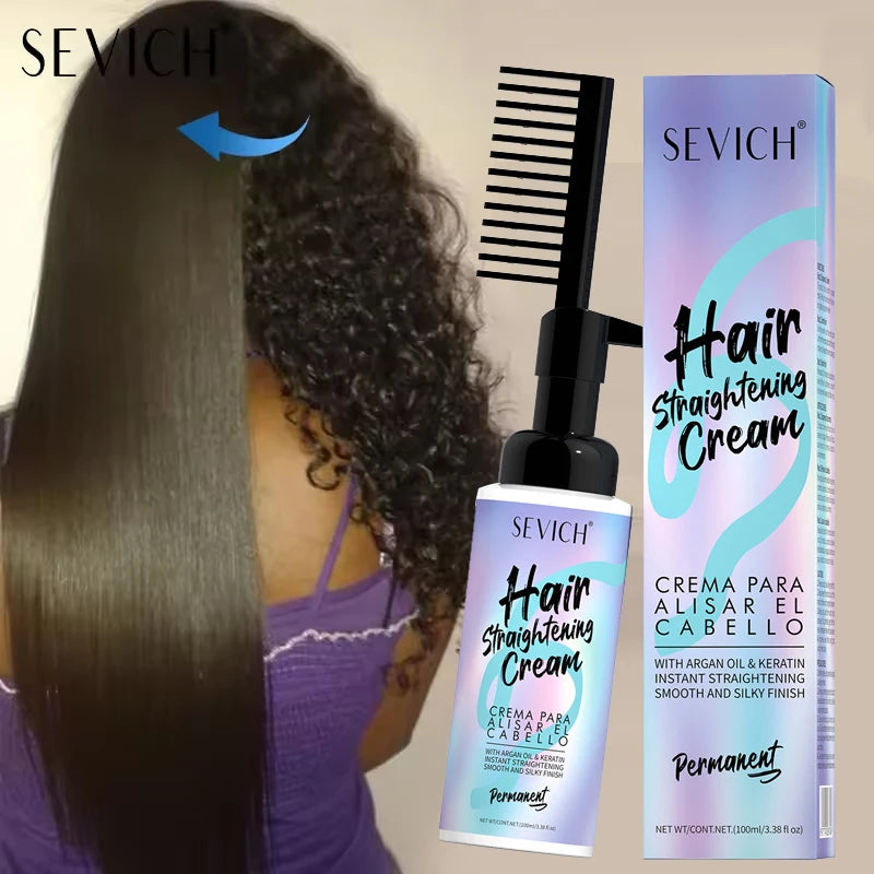 Sevich Keratin Hair Straightening Cream with Comb | 100ml Keratin Hair Cream P3