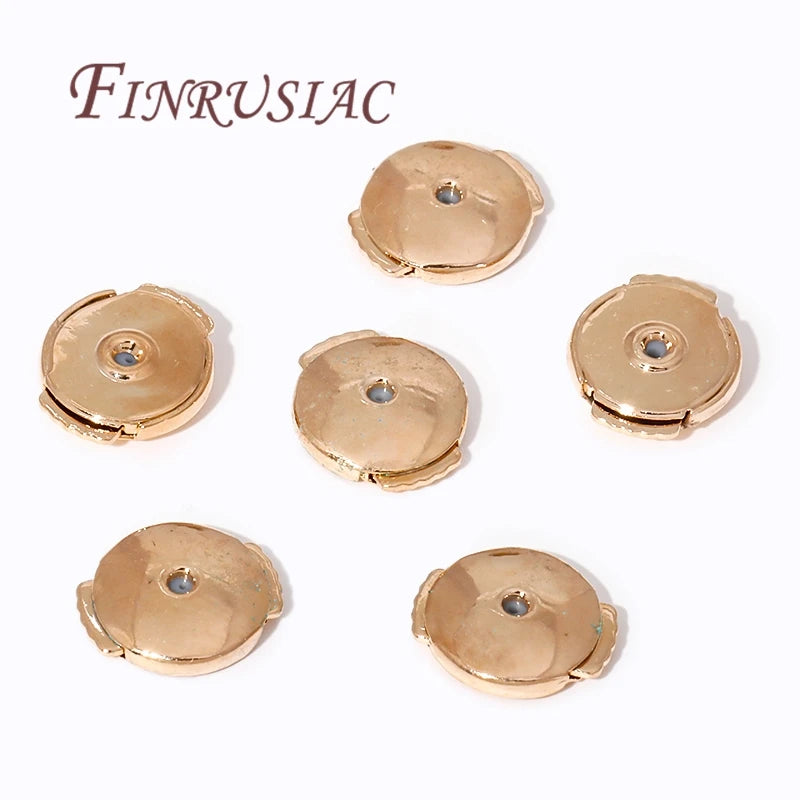 18K/14K Gold Plated Locking Earring Backs for Studs | DIY Findings Earring Back Findings P3