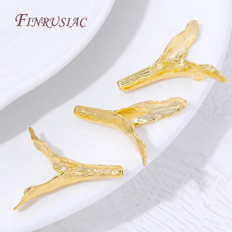 18K Gold Plated Twig Branch Bead Caps – DIY Jewelry Findings Jewelry Bead Caps P3