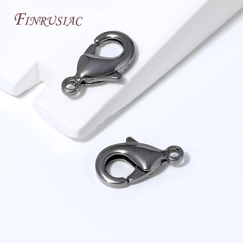 Black Gun Plated Lobster Claw Clasp – Brass DIY Jewelry Clasp Jewelry Clasp Finding P3