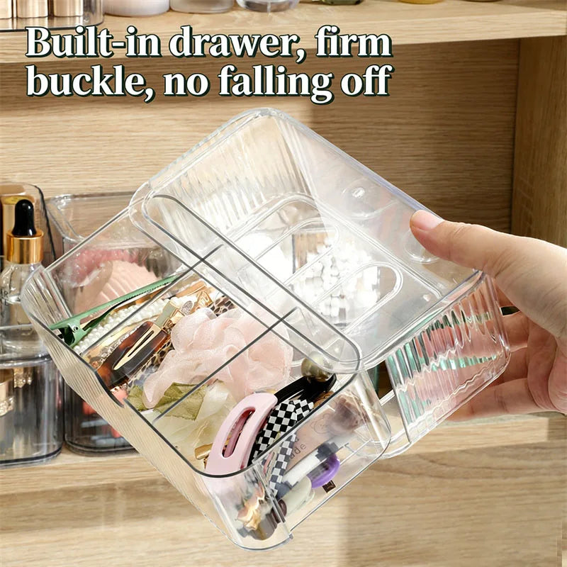 Stackable Drawer Makeup Organizer – Clear Acrylic Storage Box Makeup Storage Organizer P3