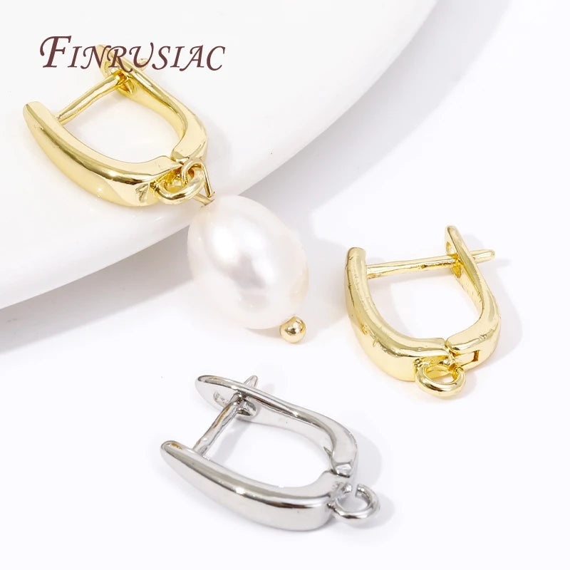 18K Gold Plated Earring Hooks – DIY Copper Earwire Findings Earring Hooks Findings P3