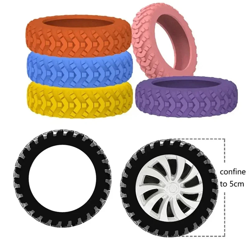 Silicone Luggage Wheel Covers – Quiet Caster Protectors 8-Pack Luggage Wheel Covers P3