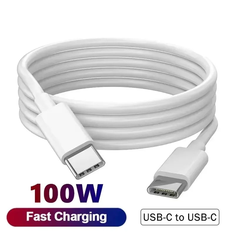 100W USB-C to Type-C Fast Charging Cable | 1 or 3 Pack USB-C Charging Cable P3