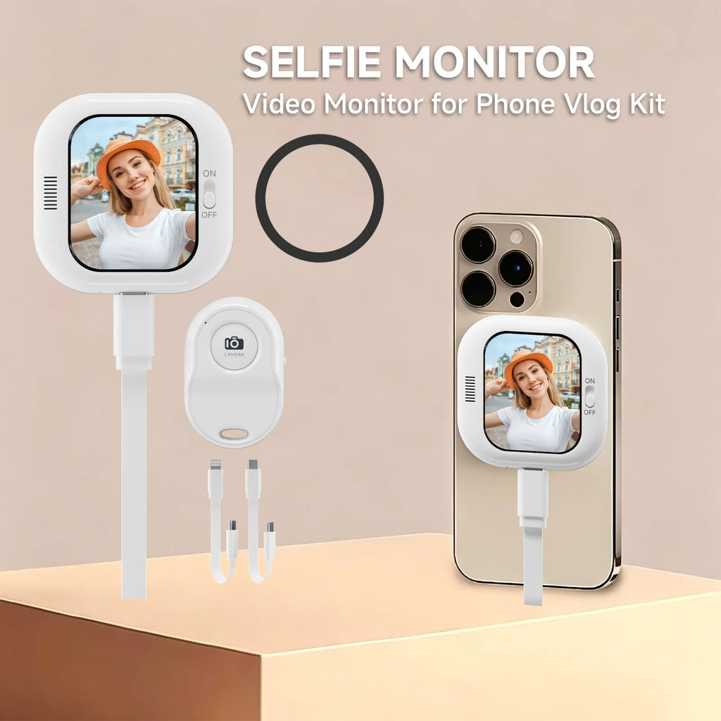 Vlogmate Mini iPhone Selfie Screen – Rear Camera Vlog Display Phone Selfie Screen P3