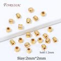 18K Gold Plated Hexagon Brass Spacer Beads | DIY Jewelry Jewelry Spacer Beads P3 18K Real Gold Plated 50 pcs