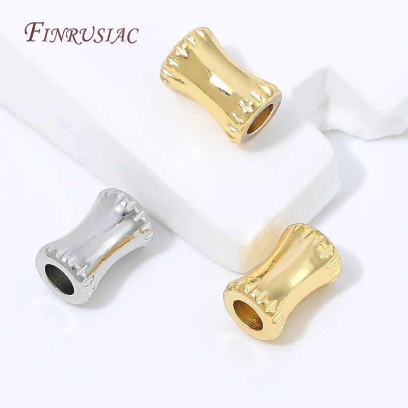18K Gold Plated Zircon Spacer Beads – Brass DIY Jewelry Findings DIY Jewelry Beads P3
