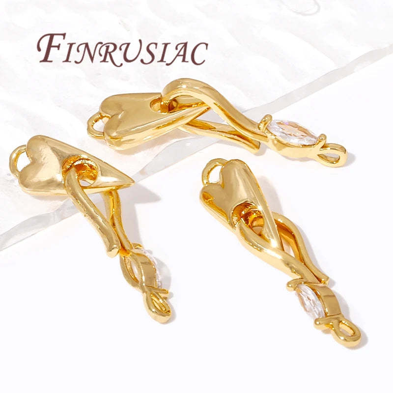 18K Gold Plated Jewelry Connectors | Bracelet & Necklace Clasps Jewelry Findings Connectors P3
