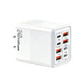 8-in-1 240W USB-C Fast Wall Charger – 4 PD + 4 USB Ports USB Wall Charger P3 US Plug White