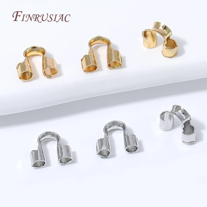 18K Gold Plated Wire Guard U-Loop DIY Jewelry Findings Jewelry Making Findings P3