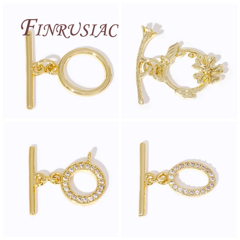 18K Gold Plated OT Toggle Clasps – DIY Jewelry Findings Jewelry Clasp Findings P3