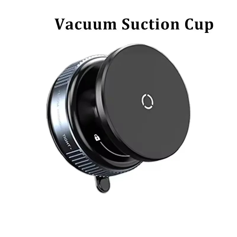 K007 360° Magnetic Car Phone Holder | Foldable Vacuum Mount Car Phone Mount P3 black1