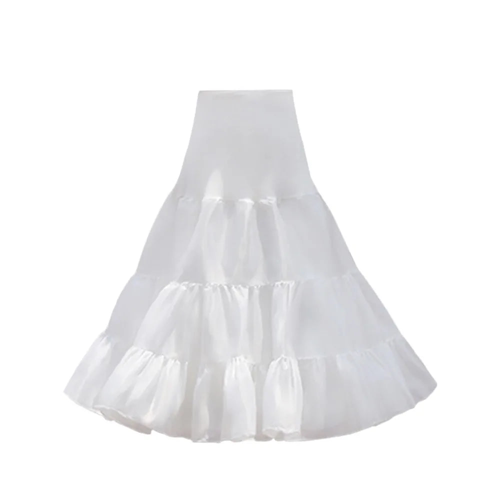 White Lolita Petticoat Crinoline – A-Line Ball Gown Underskirt Petticoat Underskirt P3 3-60cm