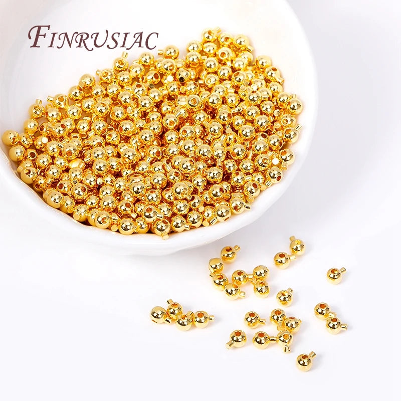 18K Gold Plated Brass Crimp End Beads | DIY Jewelry Findings Jewelry Making Findings P3
