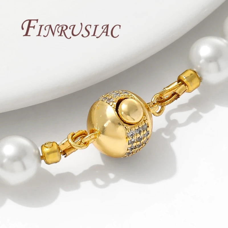 18K Gold Plated Round Ball Clasp – DIY Jewelry Findings Jewelry Clasp Finding P3