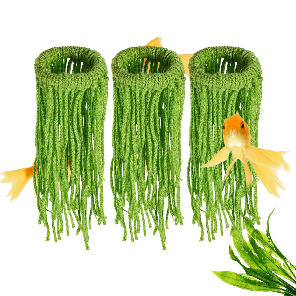 3-Pack Floating Fish Spawning Mop – Aquarium Breeding Decor Aquarium Spawning Mop P3