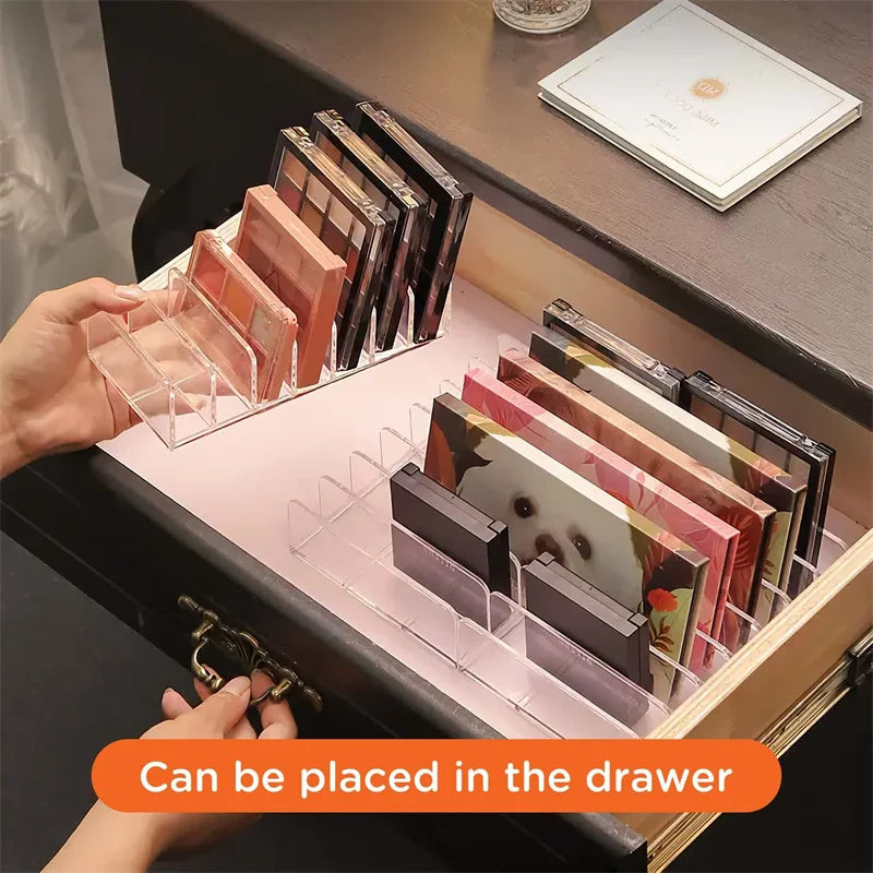Acrylic 7-Section Eyeshadow Palette Makeup Organizer Makeup Palette Organizer P3