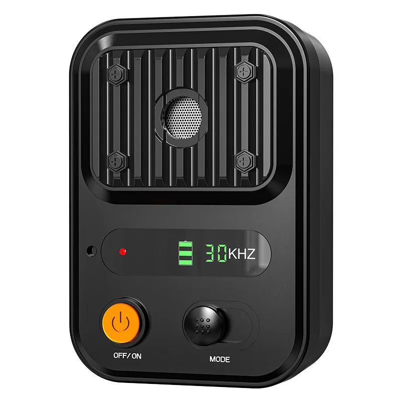 3-Mode Rechargeable Ultrasonic Bark Deterrent – Indoor & Outdoor Bark Deterrent Device P3 Black