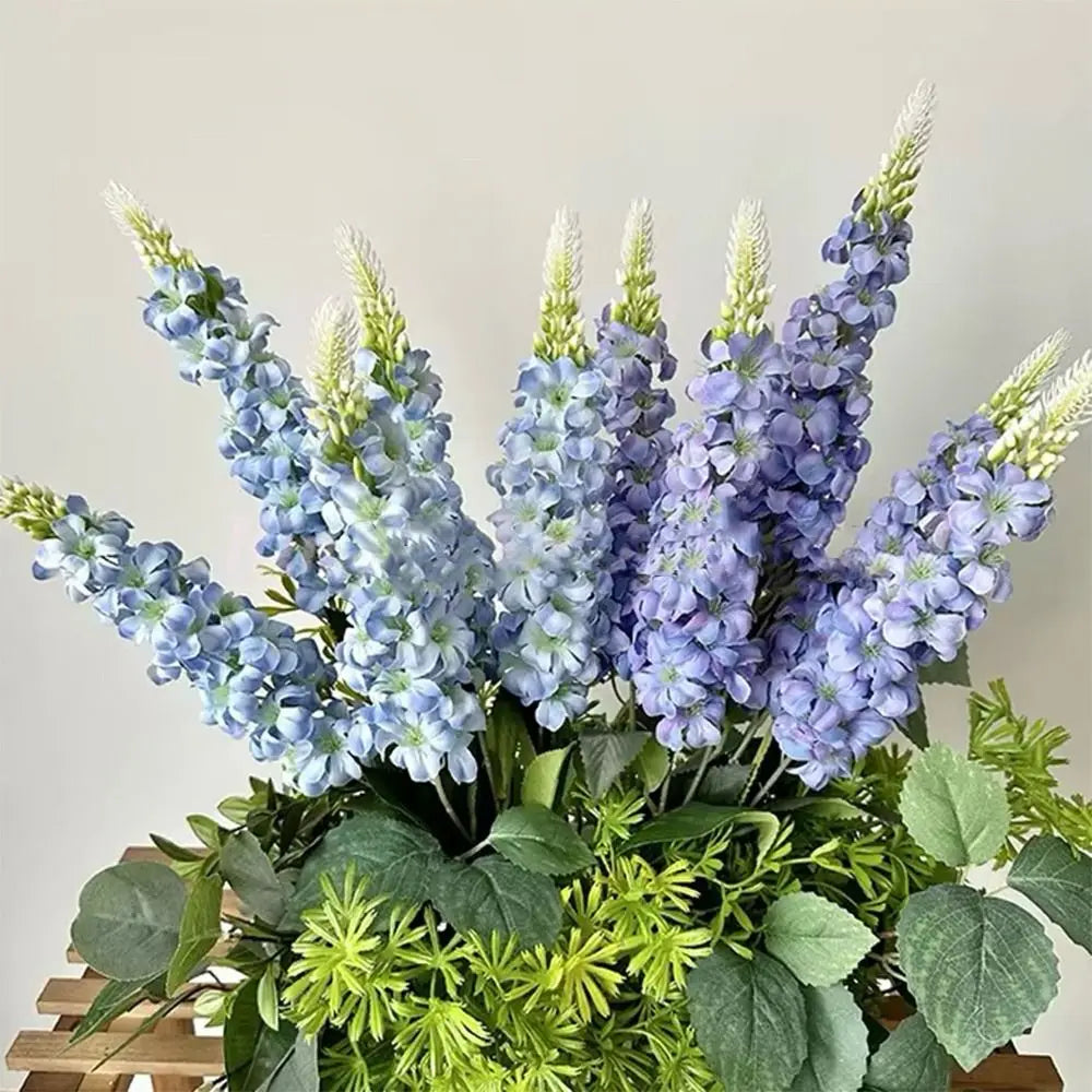 5-Stem Silk Hyacinth Artificial Flowers – Multicolor Bouquet Artificial Flower Bouquet P3