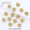 18K Gold Plated Zircon Spacer Beads | DIY Jewelry Making Jewelry Spacer Beads P3 18K Gold Plated 5 pcs