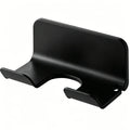 No-Drill Wall Mount Hair Dryer Holder – ABS Bathroom Rack Bathroom Storage Rack P3 Black