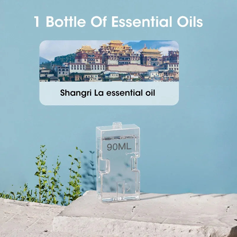 NOCCLILI Sensor Aromatherapy Diffuser with Night Light | Rechargeable Essential Oil Diffuser P3 Shangri-La Oil