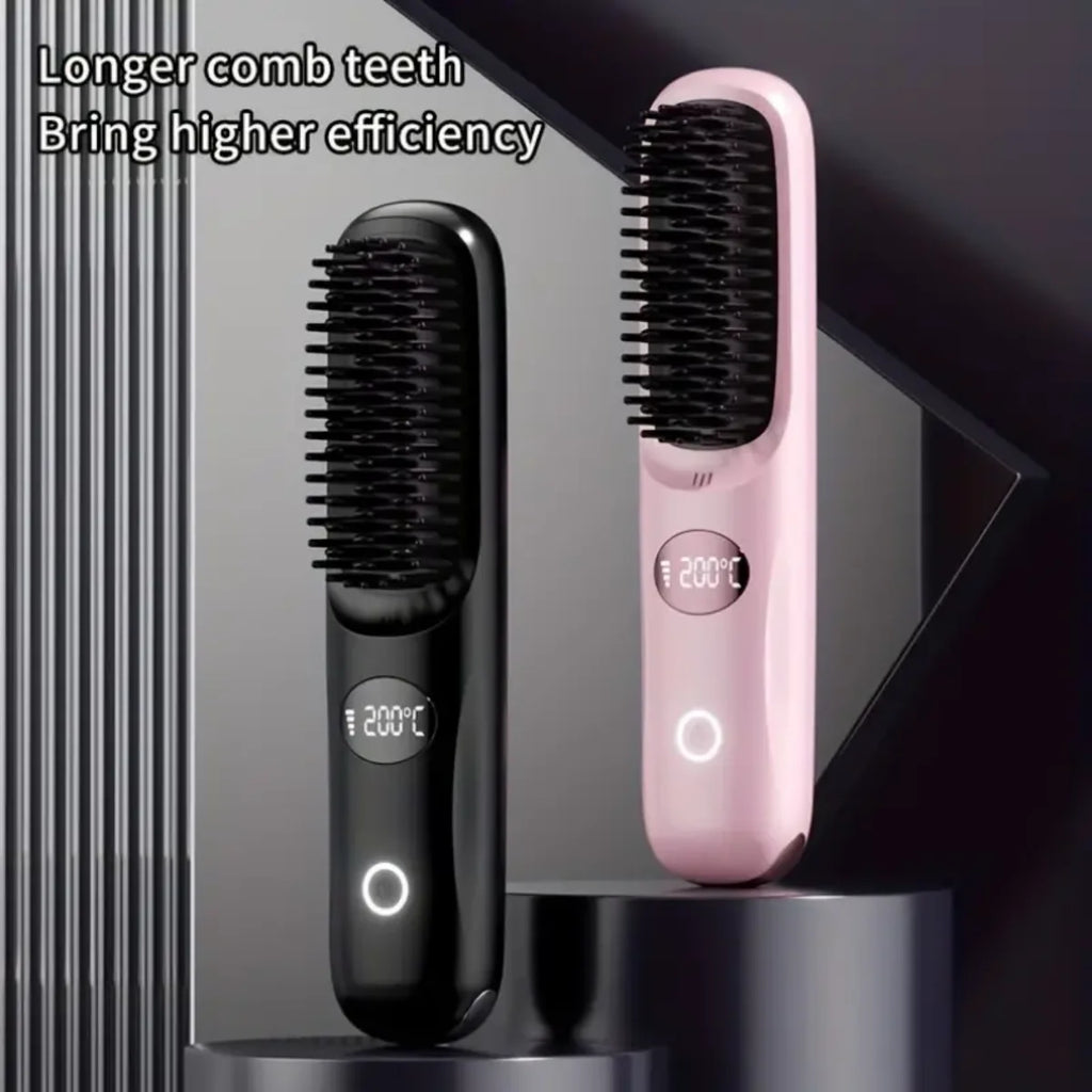 Portable Electric Hair Straightening Comb | 3-Heat Settings Hair Straightening Comb P3