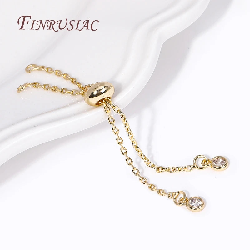 14K Gold Plated Adjustable Extender Chain – Necklace & Bracelet Jewelry Extender Chain P3
